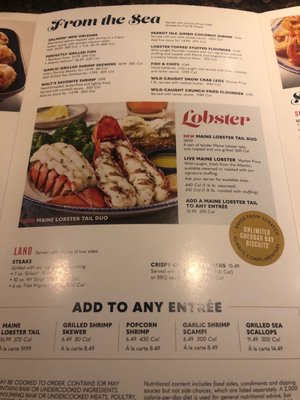 Menu photo 3 Red Lobster Fairview Heights, IL Menu photo 3 Red Lobster Fairview Heights, IL