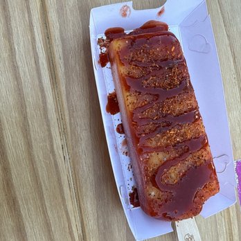 Pop Pops Fabulous Paleta - This is the mangonada pop with more chamoy and Tajín   Mangonada Paleta - Ice Cream & Frozen Yogurt Near Me - San Diego, California