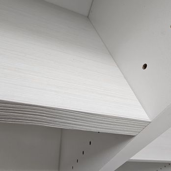 South Florida Doors & Closets - Textured laminate wood grain shelves. Laminate # in review - Home Organization Near Me - Davie, Florida South Florida Doors & Closets - Textured laminate wood grain shelves. Laminate # in review - Home Organization Near Me - Davie, Florida