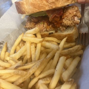 The Wooden Spoon - The Stinger Sandwich w/ fries - pretty good - Burgers Near Me - New Rochelle, New York The Wooden Spoon - The Stinger Sandwich w/ fries - pretty good - Burgers Near Me - New Rochelle, New York