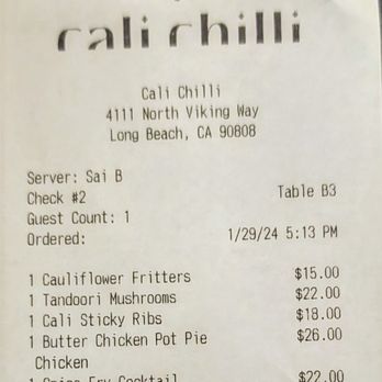 Cali Chilli - Superb dinner. - Indian Near Me - Long Beach, California Cali Chilli - Superb dinner. - Indian Near Me - Long Beach, California