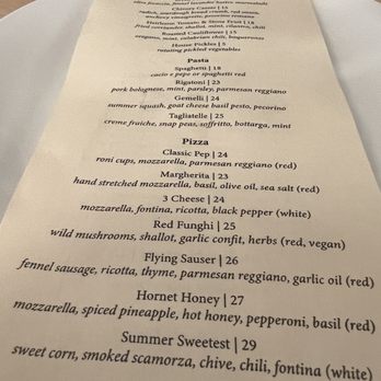 Cornelly - The (food) menu! - Italian Near Me - Seattle, Washington