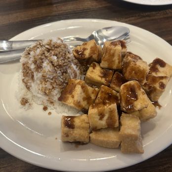 Tita Becca's - Tofu Adobo Rice Plate - Filipino Near Me - Oakland, California Tita Becca's - Tofu Adobo Rice Plate - Filipino Near Me - Oakland, California