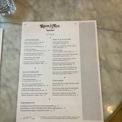 Menu photo 4 The Rock & Rye Mill Valley, CA Menu photo 4 The Rock & Rye Mill Valley, CA
