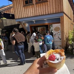 Ofenfrische Schaumrollen - The Habsburg pastry that our guide recommended we try. It's a scrumptious egg tart served warm and so good!
