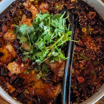 Peony Kitchen - Fish filet in chili oil - Chinese Near Me - Bellevue, Washington Peony Kitchen - Fish filet in chili oil - Chinese Near Me - Bellevue, Washington