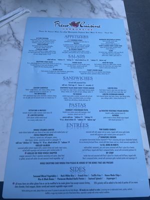 Menu photo 1 Fleur Cuisine Rockport, MA Menu photo 1 Fleur Cuisine Rockport, MA
