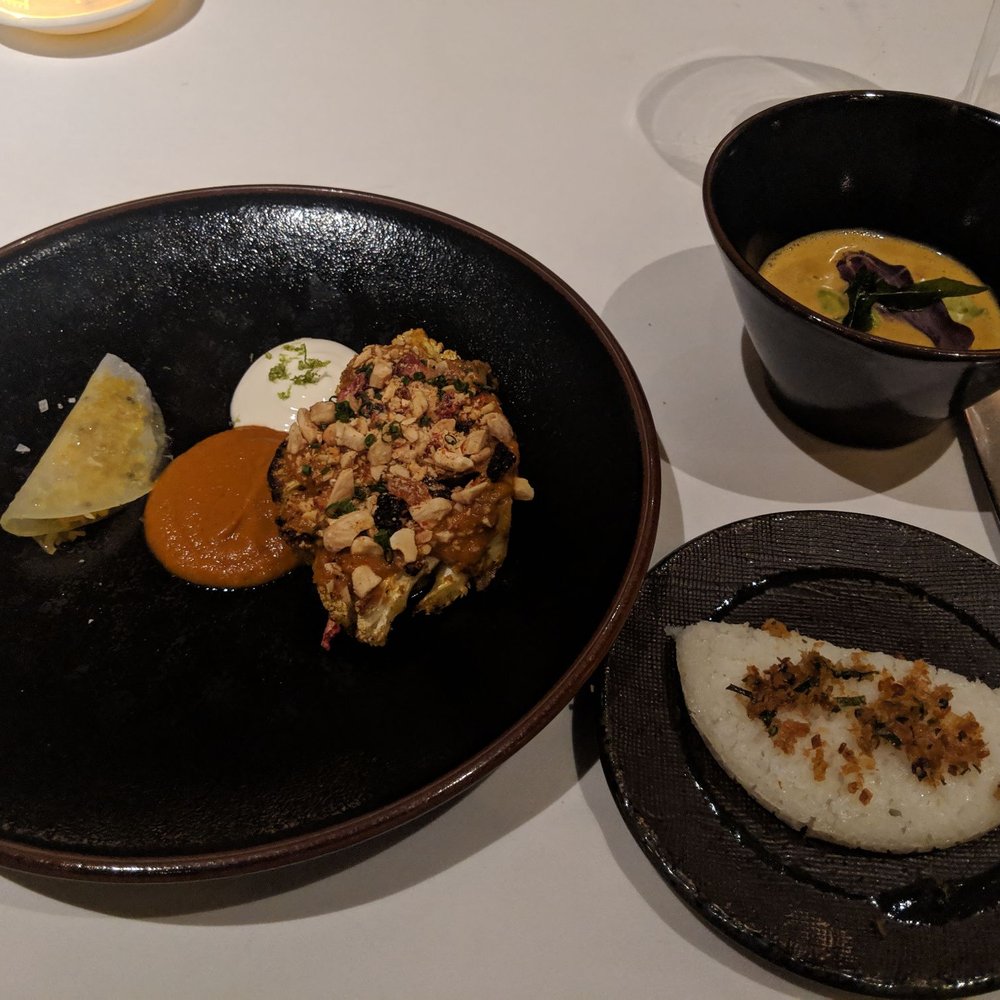 Campton Bar and Bistro - Veg main course - cauliflower kal appam stew - New American Near Me - San Francisco, California