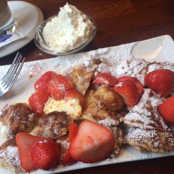 De Vier Pilaren - Poffertjes with strawberry and whipped cream: 12.50 euro - Creperies Near Me - Amsterdam, New Hampshire De Vier Pilaren - Poffertjes with strawberry and whipped cream: 12.50 euro - Creperies Near Me - Amsterdam, New Hampshire