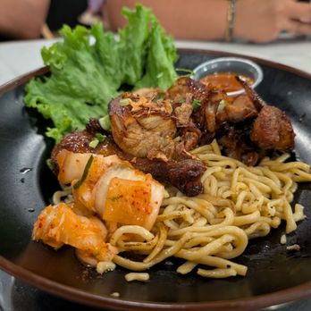 Lang Nuong - Cornish Hen with Garlic Noodles - Seafood Near Me - San Jose, California