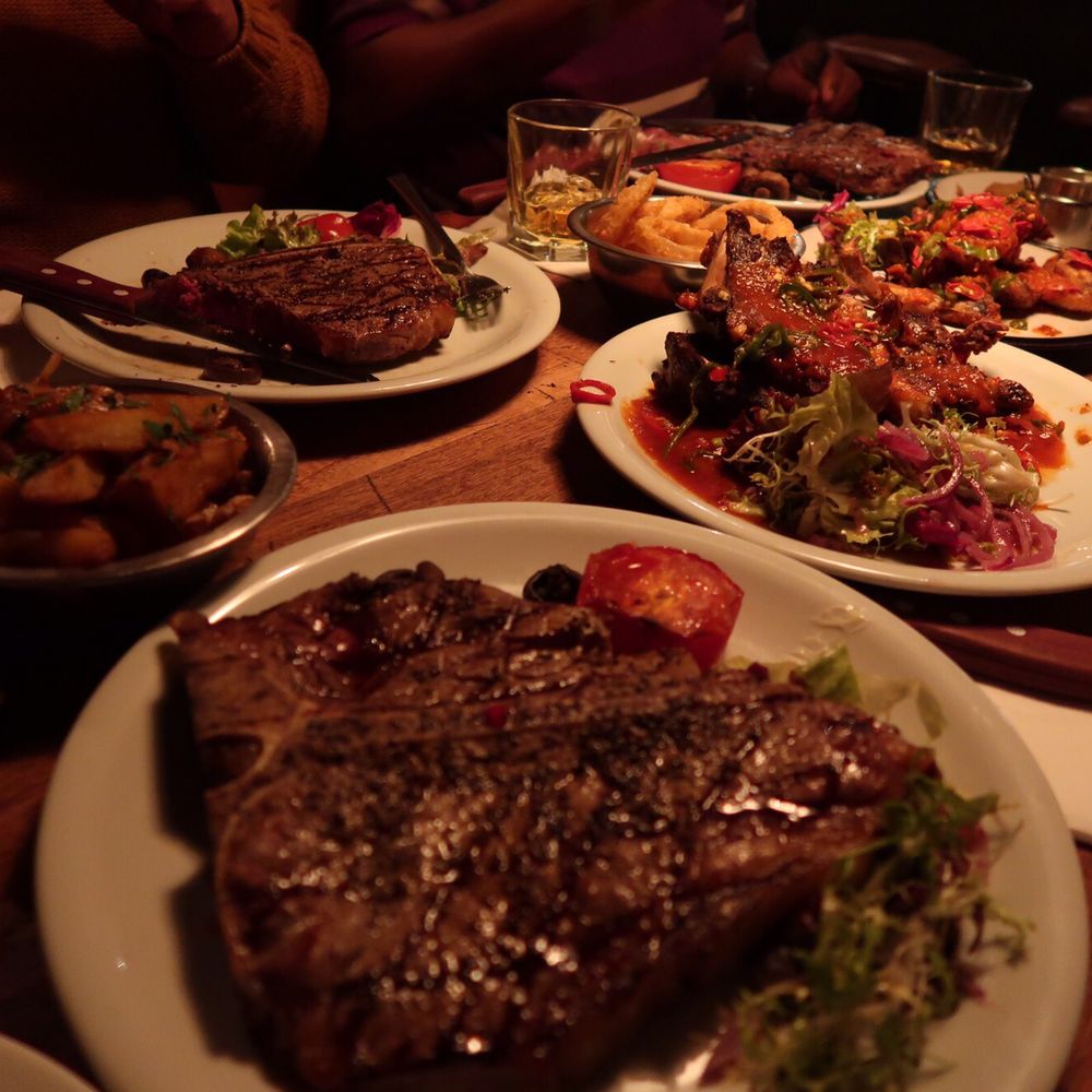 Meat Bar - We had three streaks, truffle fried, haggis bon bons, spicy chicken wings, baby back ribs, deep fried pickles and onion rings! - Bars Near Me - Glasgow, GLG Meat Bar - We had three streaks, truffle fried, haggis bon bons, spicy chicken wings, baby back ribs, deep fried pickles and onion rings! - Bars Near Me - Glasgow, GLG
