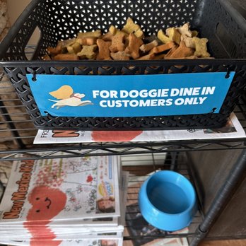 Satellite Coffee - Doggie treats and water bowl. - Coffee & Tea Near Me - Albuquerque, New Mexico
