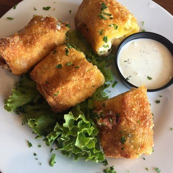 Great American Ranch - Mac and cheese with bacon egg rolls. Unbelievably good!! - American Near Me - Midlothian, Virginia