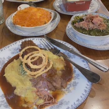 Virtue Restaurant - Short ribs, Collards w/smoked turkey, Mac and cheese with a Half chicken and Honey butter cornbread. - Southern Near Me - Chicago, Illinois