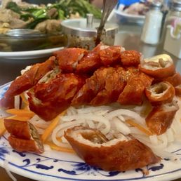 Fried pork intestine with pickled radishes Fried pork intestine with pickled radishes
