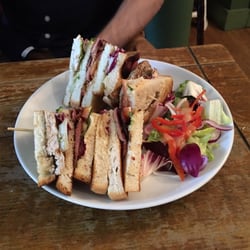 Huge toast sandwich