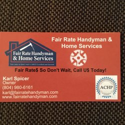 Fair Rate Handyman & Home Services - Fair Rate$ So Don't Wait, Call U$ Today!