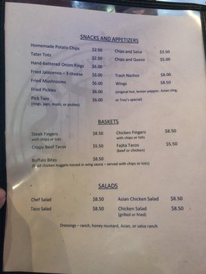 Menu photo 2 R T'S Denton, TX