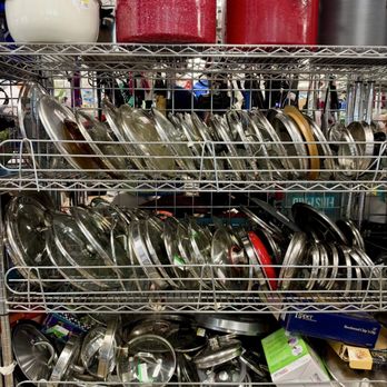 Goodwill Store & Donation Center - The one thing that was impressive here was they had their lids neatly organized. - Thrift Stores Near Me - Arlington Heights, Illinois Goodwill Store & Donation Center - The one thing that was impressive here was they had their lids neatly organized. - Thrift Stores Near Me - Arlington Heights, Illinois