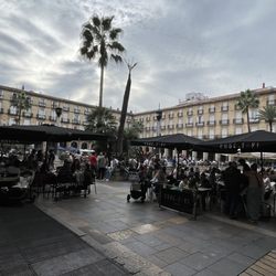 Gure Toki - There is plenty of outdoor seating specific to Gure Toki on Plaza Nueva.