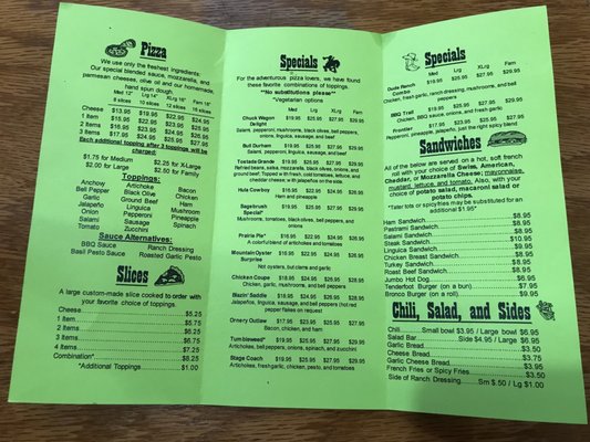 Menu photo 4 Bronco Billy's Pizza Palace Union City, CA Menu photo 4 Bronco Billy's Pizza Palace Union City, CA