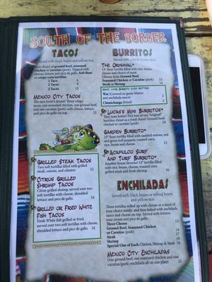 Menu photo 7 Cantina Captiva Captiva, FL