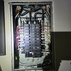 Precise Wiring System - Beautifully and meticulously rewired sub panel by Mario of Precision Wiring System, LLC.
