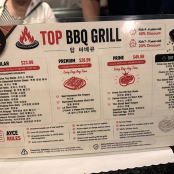 Top BBQ Grill & Pocha Cafe - Menu - Barbeque Near Me - Buena Park, California