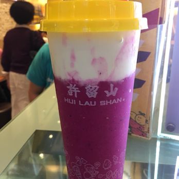 許留山 - Dragon fruit, kiwi drink with cheese top - Desserts Near Me - Hong Kong, HK