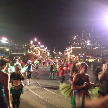 Tinker Bell Half Marathon - Looking down Main Street - Races & Competitions Near Me - Anaheim, California