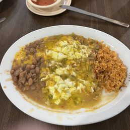 Juevos Rancheros smothered in Green