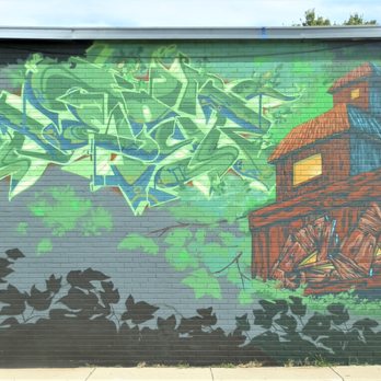 Treehouse mural - Treehouse by FAB Crew 2014 - Public Art Near Me - Indianapolis, Indiana Treehouse mural - Treehouse by FAB Crew 2014 - Public Art Near Me - Indianapolis, Indiana