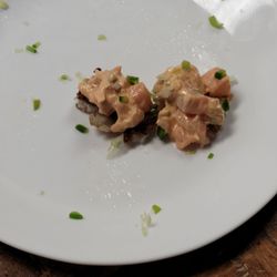 The Duke Bistro - Spicy Salmon on Fried Rice by Chef Schmuff.
