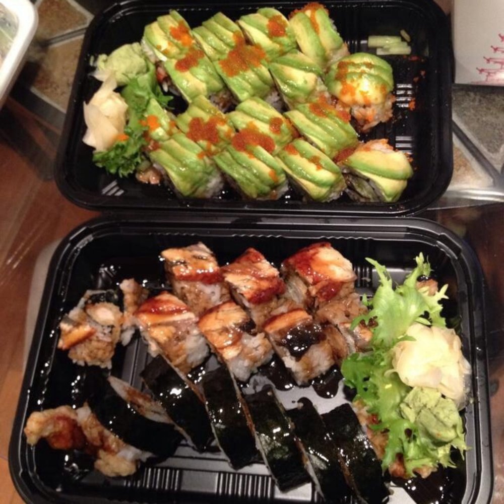 Oriental Palace - I had the dragon rolls & hubby had the shrimp & salmon rolls - Sushi Bars Near Me - Lawnside, New Jersey Oriental Palace - I had the dragon rolls & hubby had the shrimp & salmon rolls - Sushi Bars Near Me - Lawnside, New Jersey
