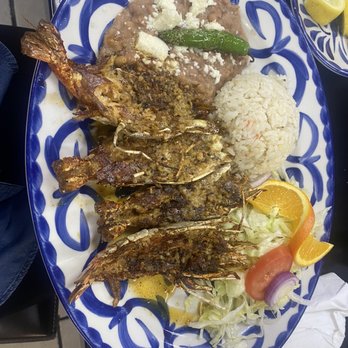 Bahia Grill - Langostino plate with garlic butter was so savory! - Mexican Near Me - Corona, California