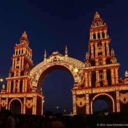 Feria de Abril - feria entrance, also THE place to meet your friends!