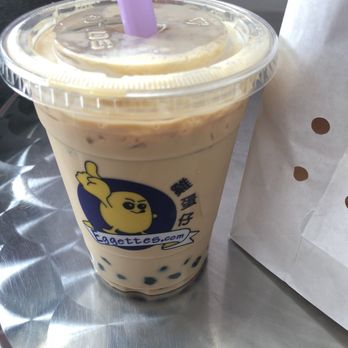 Eggettes - Regular milk tea with boba - Desserts Near Me - San Francisco, California