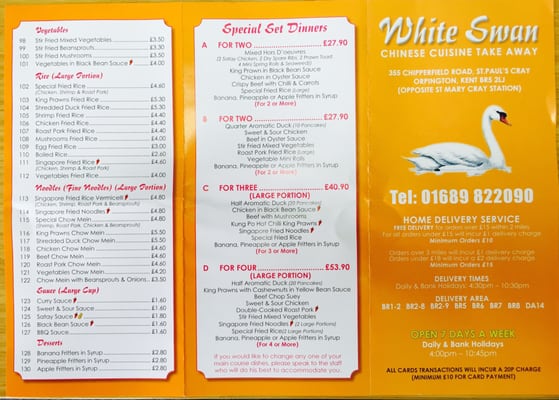 Menu photo 2 White Swan Orpington, XGL