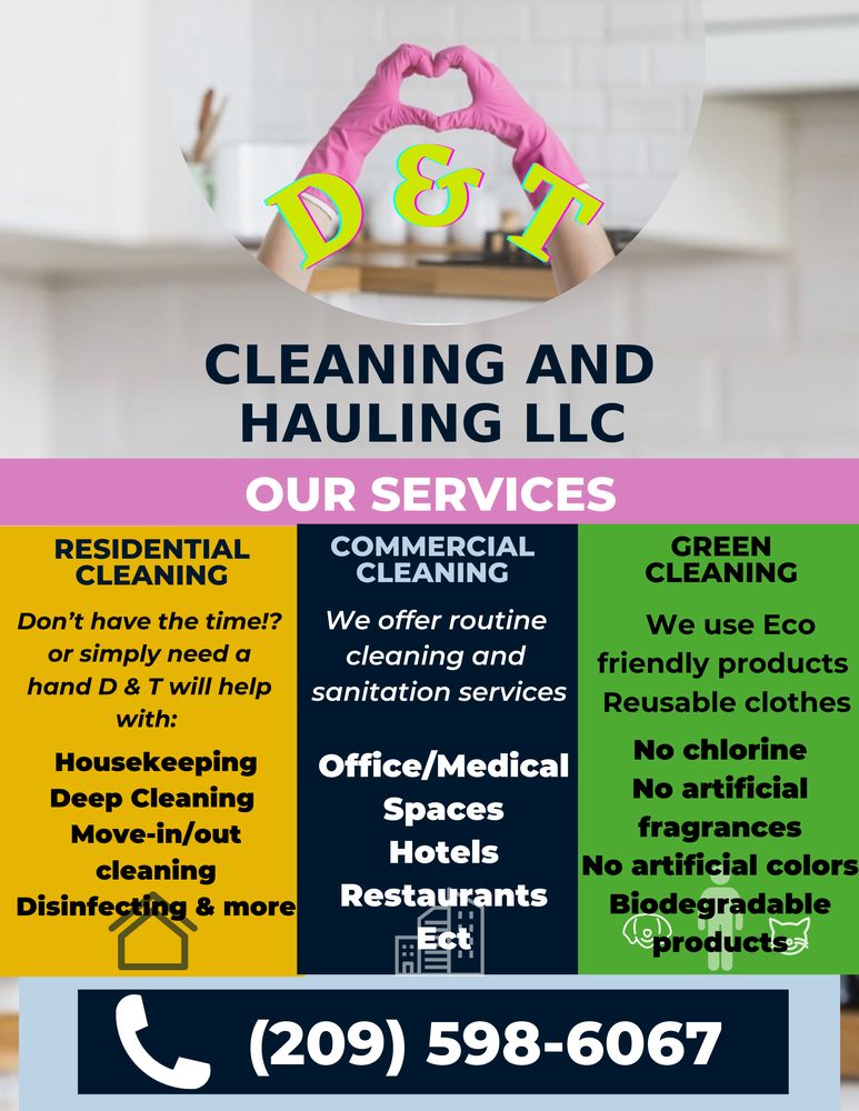 D & T CLEANING AND HAULING Updated September 2024 Request a Quote Stockton, California