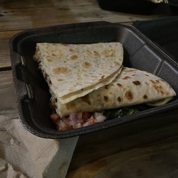 Puro Taco - two quesadillas on a tray - Tacos Near Me - San Antonio, Texas Puro Taco - two quesadillas on a tray - Tacos Near Me - San Antonio, Texas