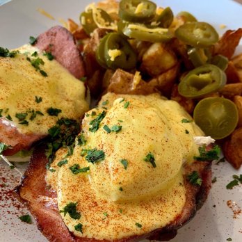 Toast on First - House Benedict & a side of potatoes w/ jalapeño and cheese (IG foodie.adventurers) - Coffee & Tea Near Me - Whittier, California Toast on First - House Benedict & a side of potatoes w/ jalapeño and cheese (IG foodie.adventurers) - Coffee & Tea Near Me - Whittier, California