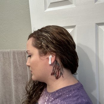 Santos Ink Gallery - Feathers to represent my Native American side - Tattoo Near Me - San Diego, California