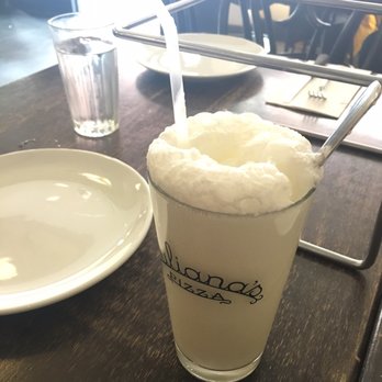 Juliana's - Egg cream (seltzer & cream?) $3.50 delicious - Pizza Near Me - Brooklyn, New York