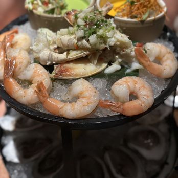 Saizon - Large seafood tower with salmon ceviche and tiger ceviche - New American Near Me - Fresno, California Saizon - Large seafood tower with salmon ceviche and tiger ceviche - New American Near Me - Fresno, California