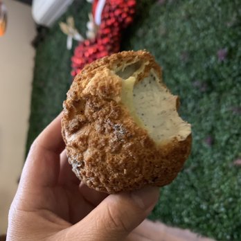 Bibble & Sip - Black sesame cream puff - Coffee & Tea Near Me - New York, New York Bibble & Sip - Black sesame cream puff - Coffee & Tea Near Me - New York, New York