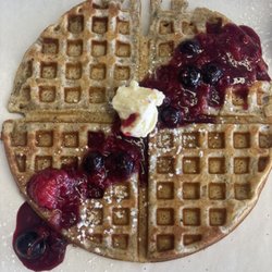 Wild Indigo Cafe - Rose Chai waffle... yum!