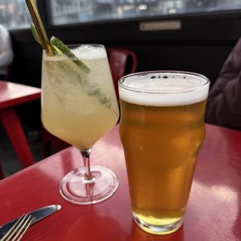 Cole Valley Tavern - Delia Spritz and Fieldwork Pilsner - Cocktail Bars Near Me - San Francisco, California
