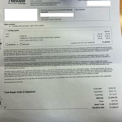 Ben Nielsen's Alexandria Auto Care - My estimate from Ben Neilson. So disappointing