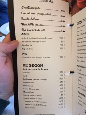 Menu photo 2 Taiet Ullastrell, B