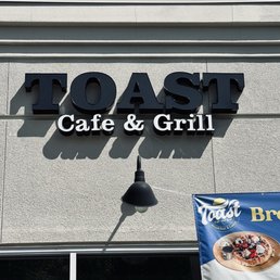 Exterior outside entrance of Toast Cafe & Grill - Front sign - Pleasanton, California Exterior outside entrance of Toast Cafe & Grill - Front sign - Pleasanton, California